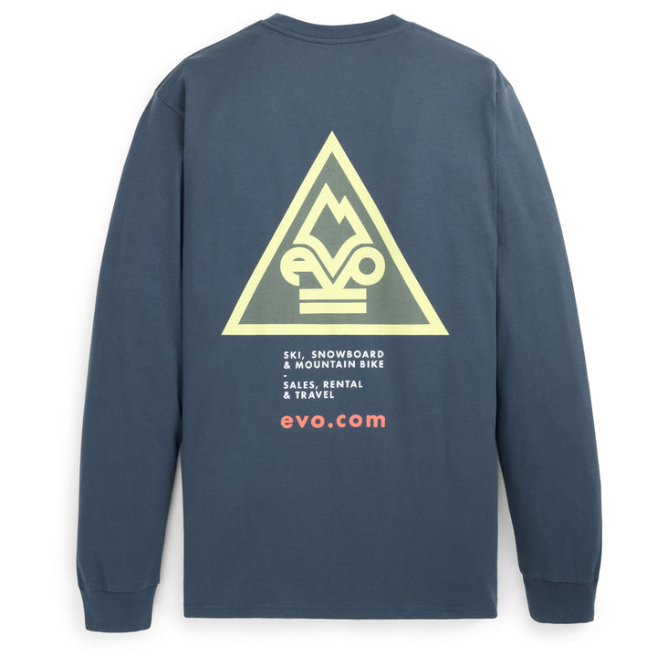 evo Triad Long-Sleeve T-Shirt - Unisex Petrol Blue