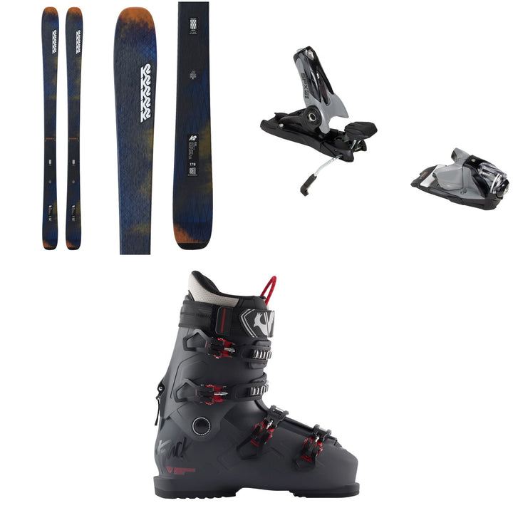 K2 Mindbender 90 C Skis + Look SPX 12 GW Pro Ski Bindings + Rossignol Track 90 HV+ Ski Boots
