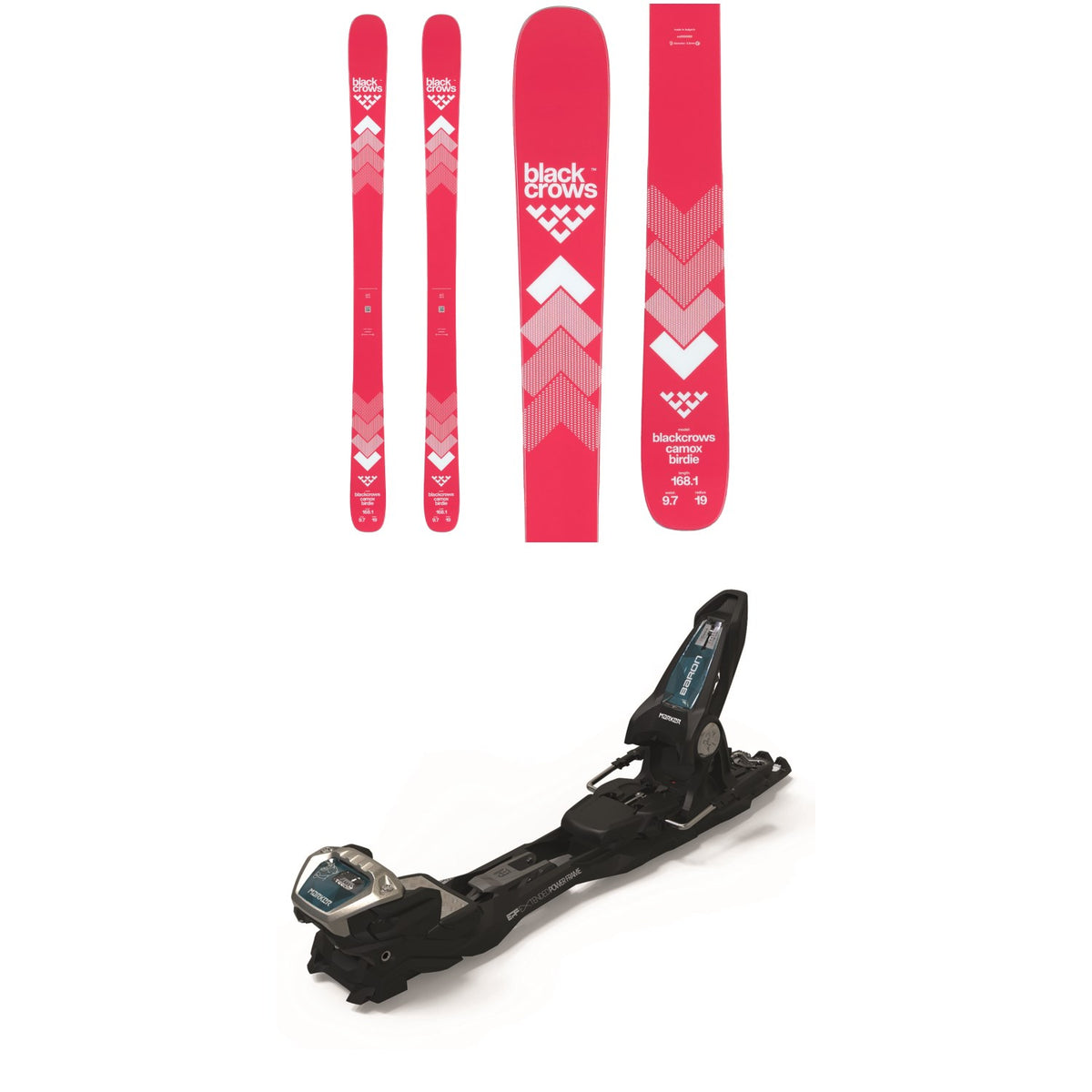 Black Crows Camox Birdie Skis - Women's + Marker Baron EPF 13 S Alpine Touring Ski Bindings