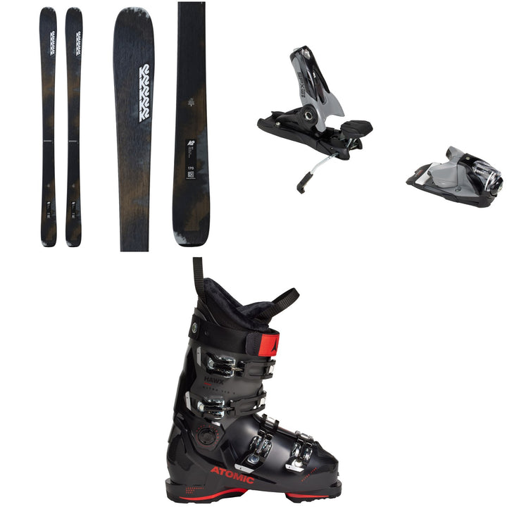 K2 Mindbender 85 Skis + Look SPX 12 GW Pro Ski Bindings + Atomic Hawx Ultra 110X Ski Boots