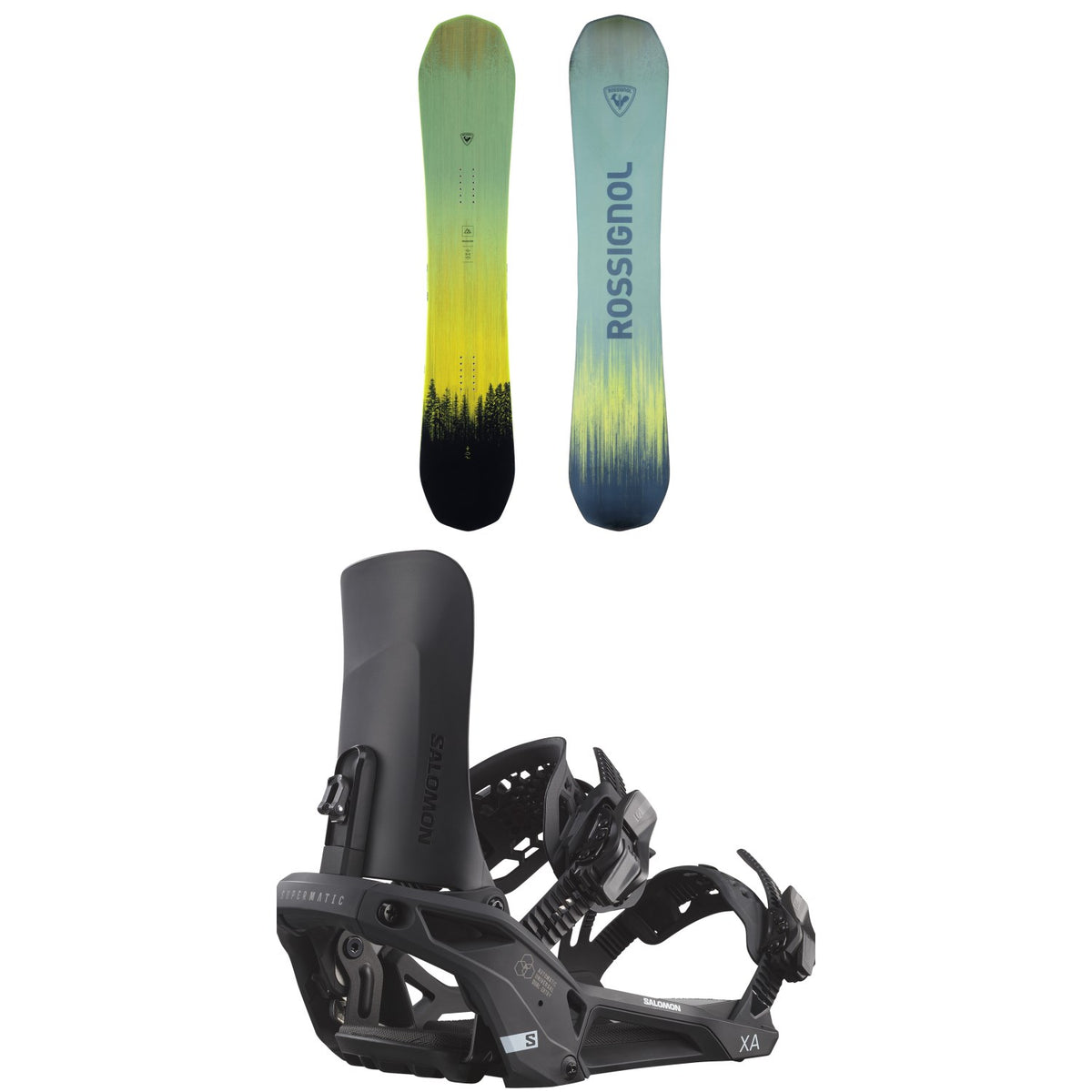 Rossignol Revenant Snowboard + Salomon XA Supermatic Snowboard Bindings 2026