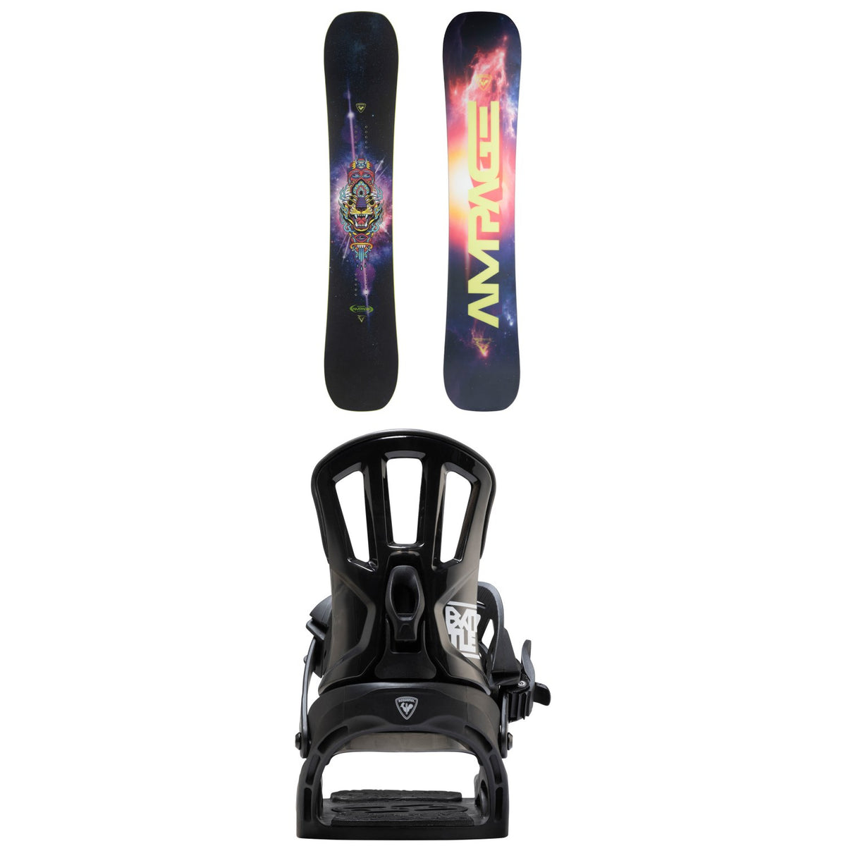Rossignol Ampage Vol.2 Snowboard + Battle Snowboard Bindings 2026