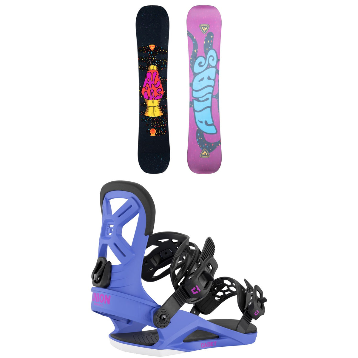 Rossignol Alias Snowboard + Union Cadet Snowboard Bindings - Kids' 2026