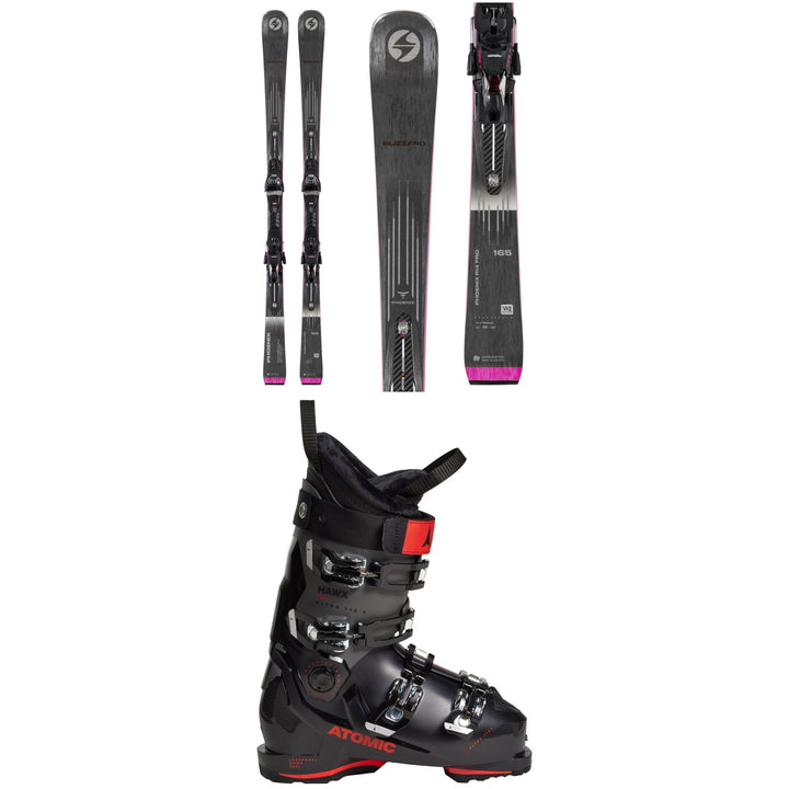 Blizzard Phoenix R14 Skis + TPX 12 Demo Bindings + Atomic Hawx Ultra 110X Ski Boots