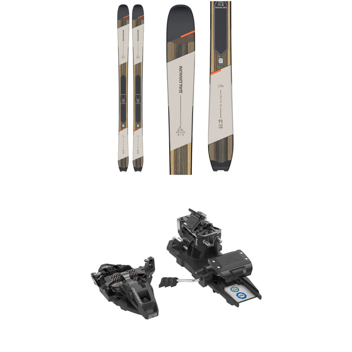 Salomon MTN 91 Carbon Skis + Dynafit ST Rotation 10 Alpine Touring Ski Bindings