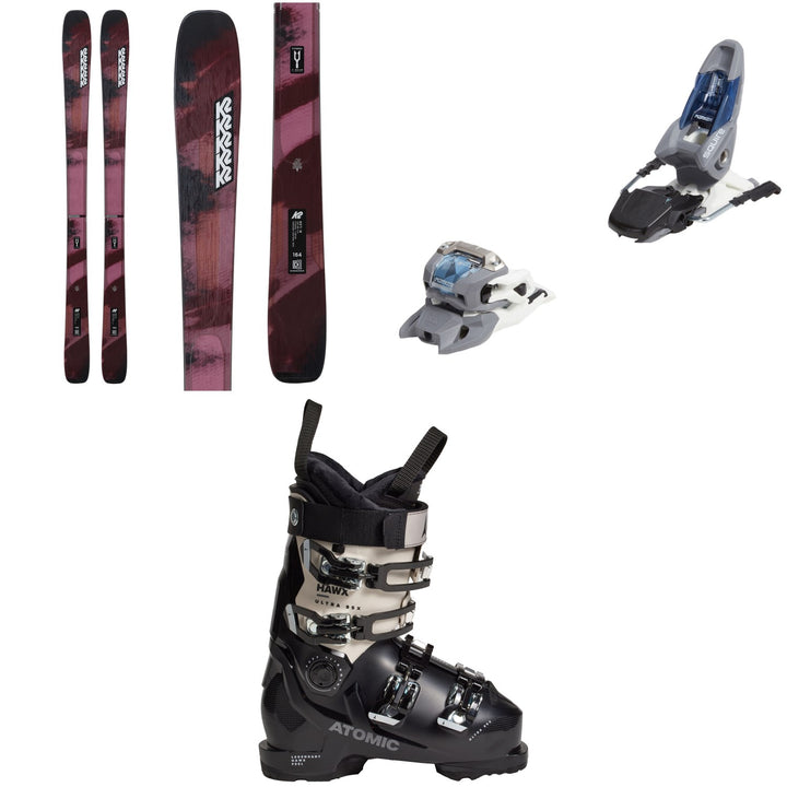 K2 Mindbender 89 Ti W Skis + Marker Squire 11 Ski Bindings + Atomic Hawx Ultra 95X W Ski Boots - Women's