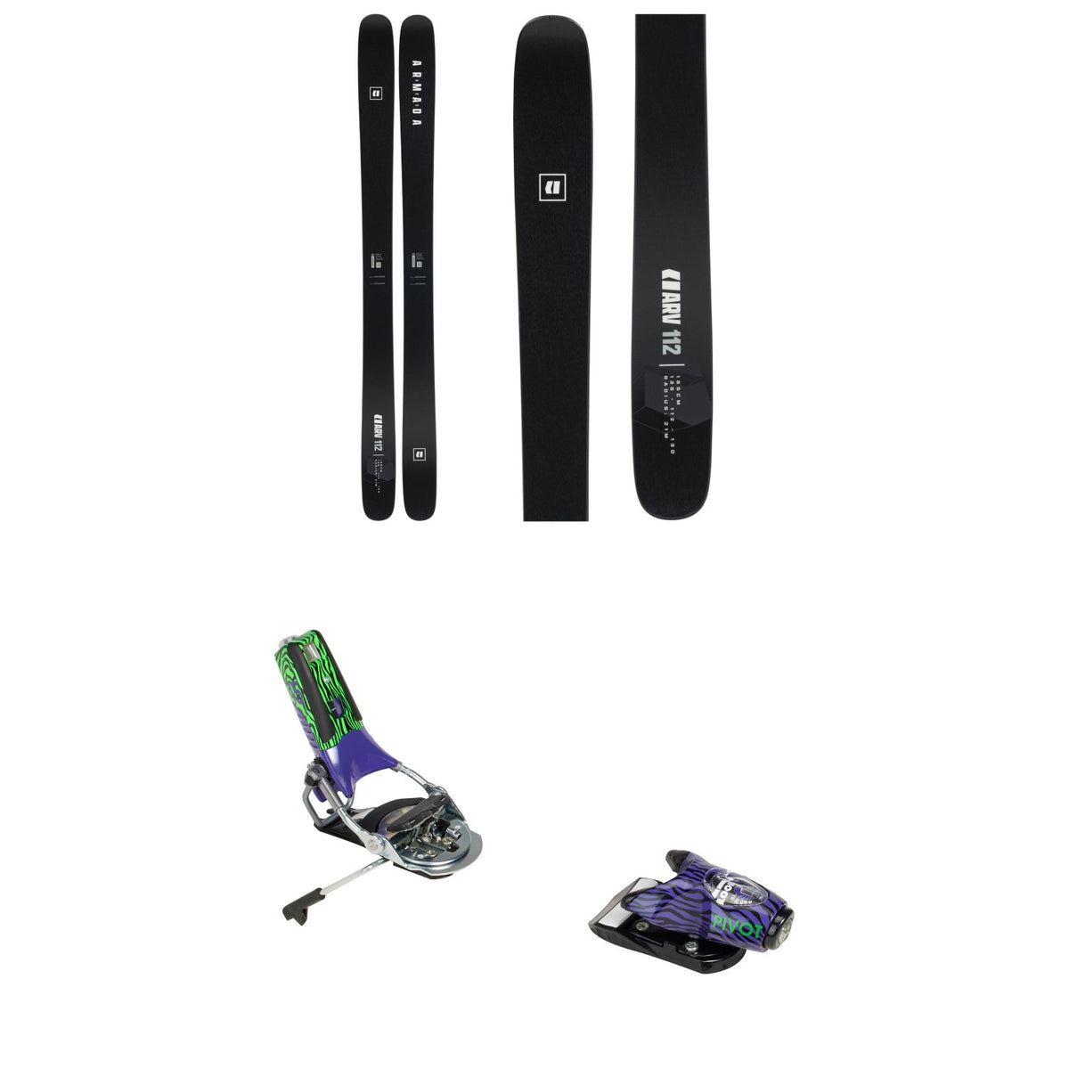 Armada ARV 112 Black Edition Skis + Look x evo Pivot 2.0 15 GW Ski Bindings 2026