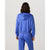 Vuori Halo Modern Full Zip Hoodie - Women's Bright Iris Heather
