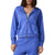 Vuori Halo Modern Full Zip Hoodie - Women's Bright Iris Heather