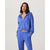 Vuori Halo Modern Full Zip Hoodie - Women's Bright Iris Heather