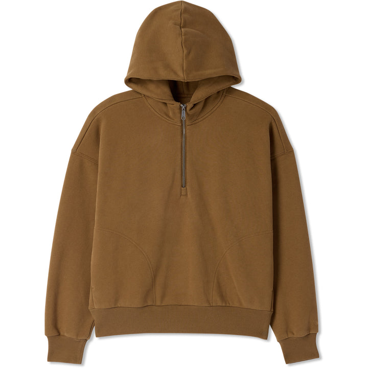 Vuori Restore Oversized Half Zip Hoodie - Women's Rum