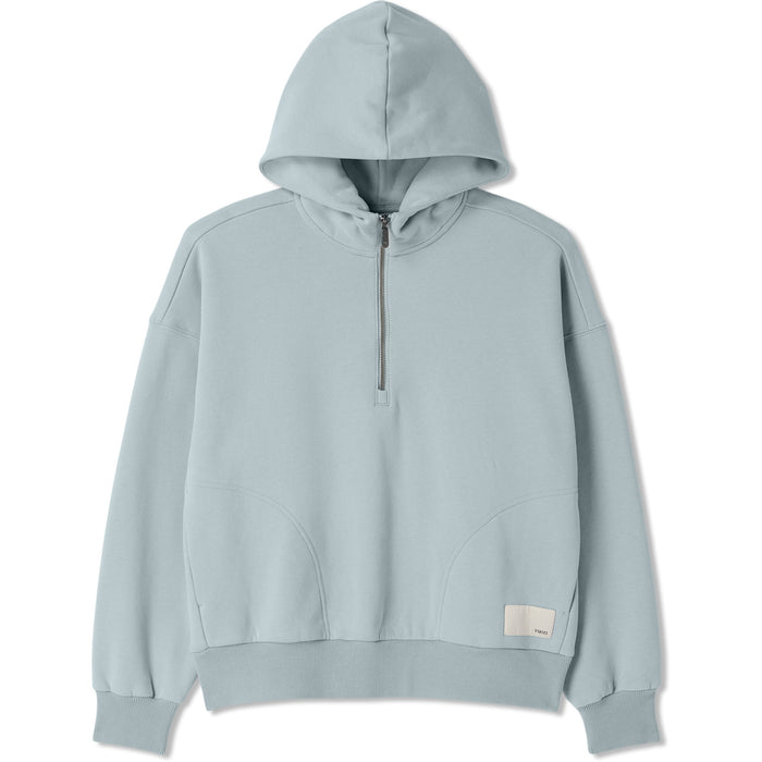 Vuori Restore Oversized Half Zip Hoodie - Women's Blue Haze