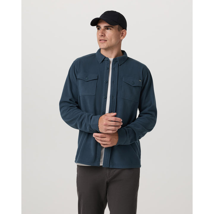 Vuori Aspen Shirt Jacket - Men's Ocean Blue