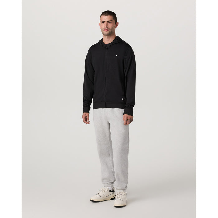 Vuori Ponto Full Zip Hoodie - Men's Black Heather