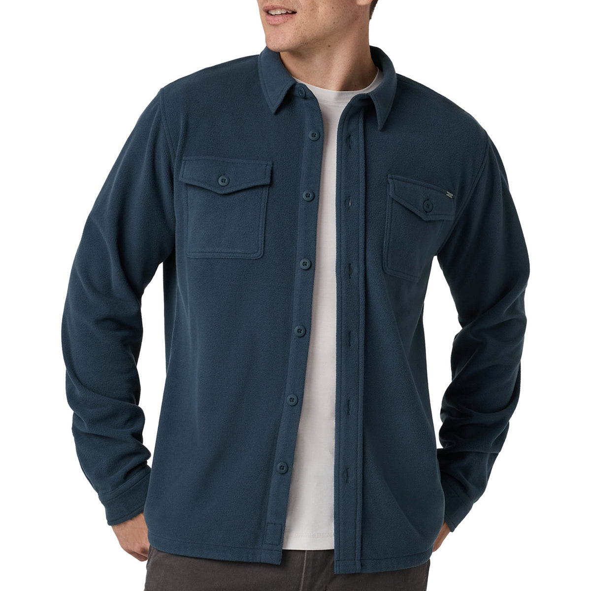 Vuori Aspen Shirt Jacket - Men's Ocean Blue
