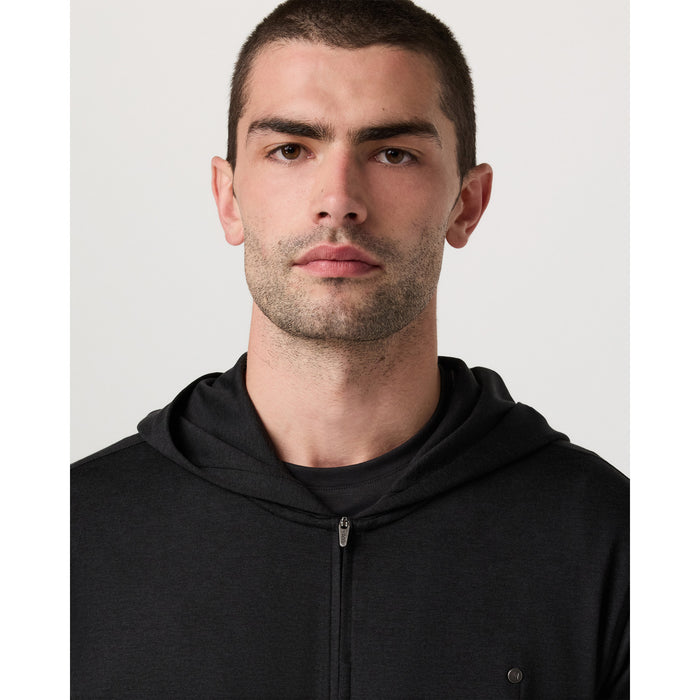 Vuori Ponto Full Zip Hoodie - Men's Black Heather