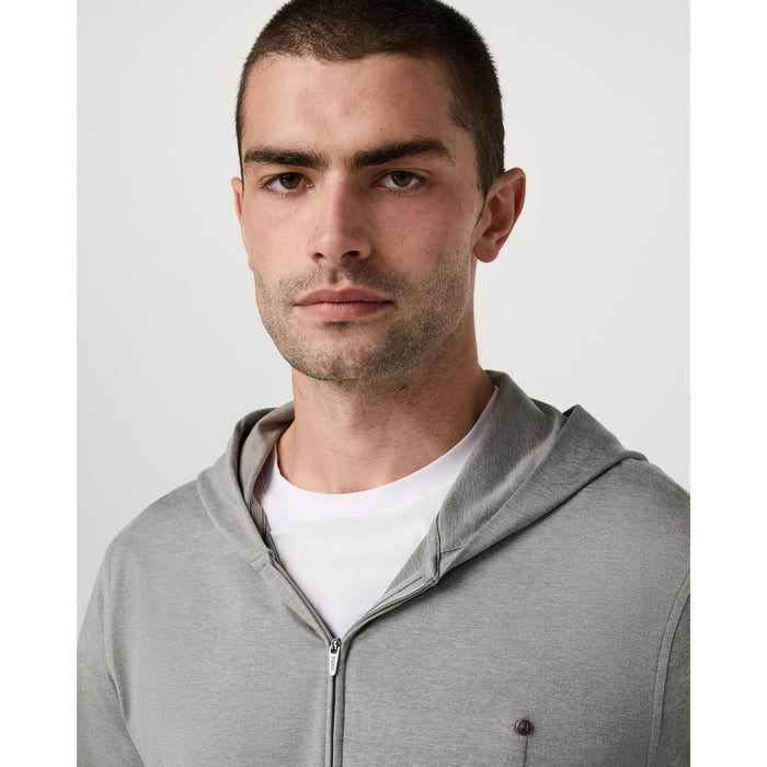 Vuori Ponto Full Zip Hoodie - Men's Driftwood Heather