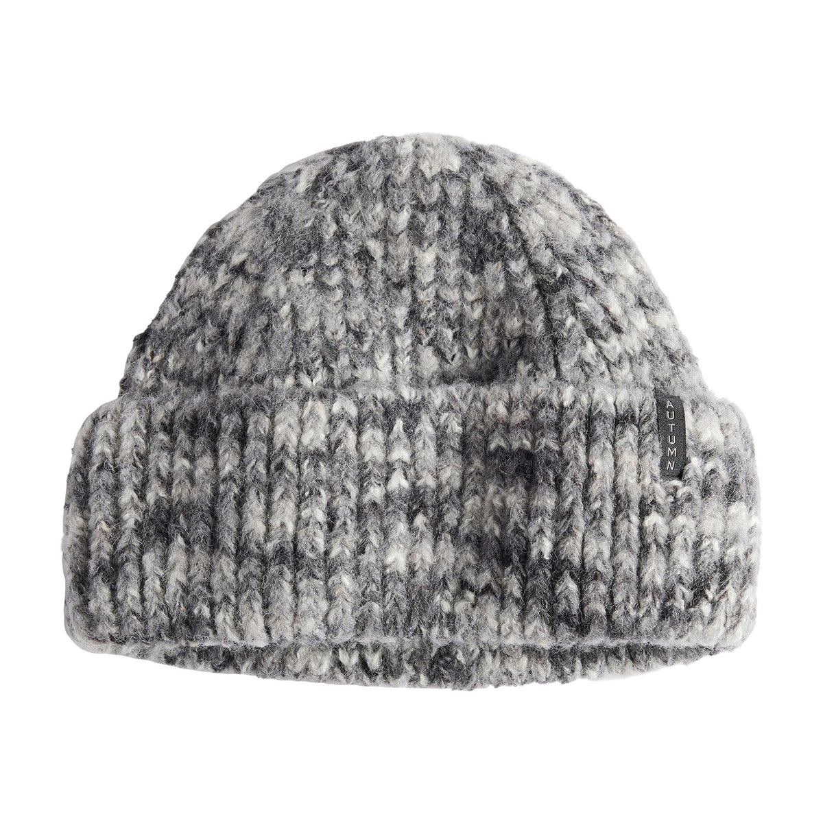 Autumn Marble Knit Beanie Black