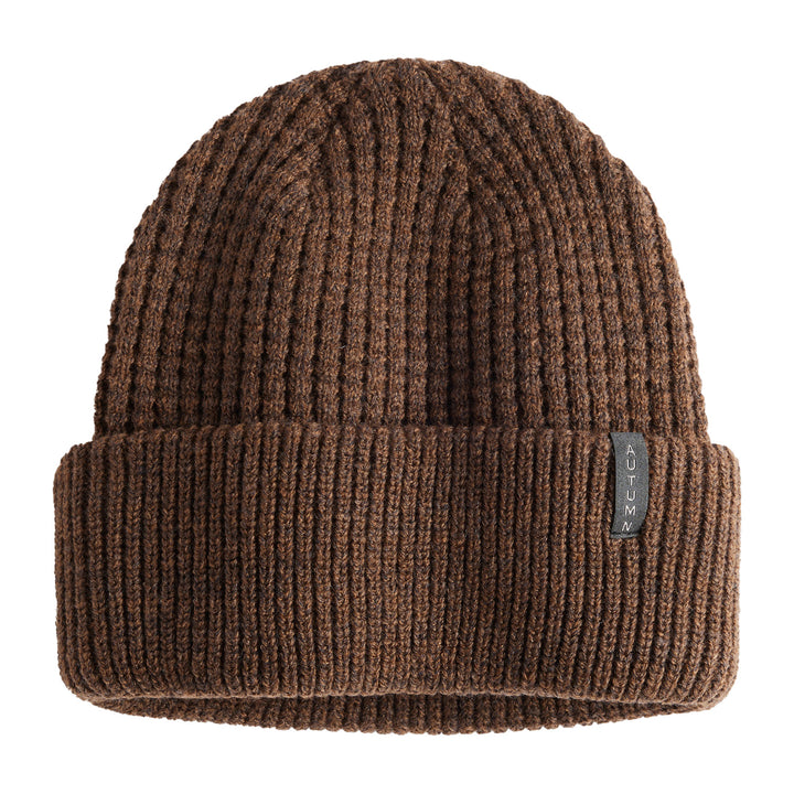 Autumn Thermal Knit Beanie Brown