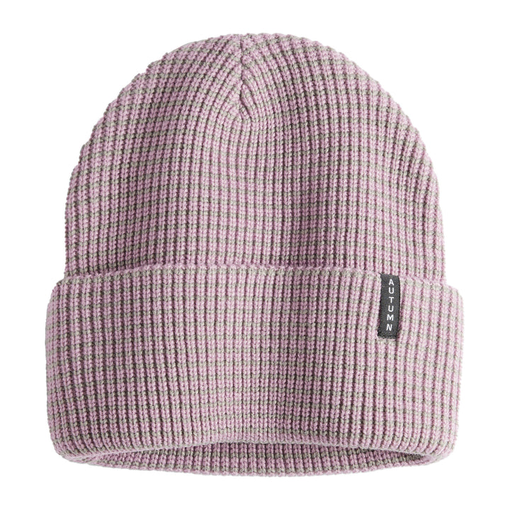Autumn Stripe Beanie Lavender Ice Cream