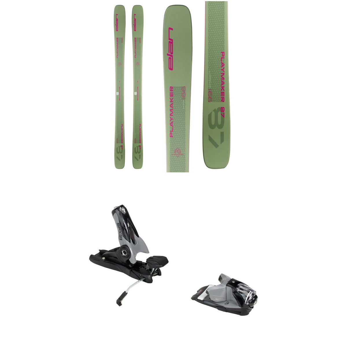 Elan Playmaker 87 Skis + Look SPX 12 GW Pro Ski Bindings