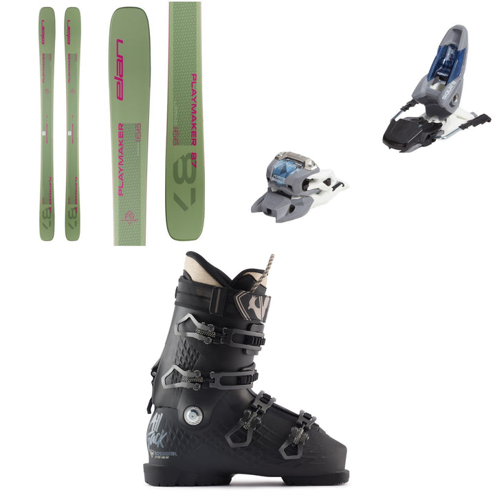 Elan Playmaker 87 Skis + Marker Squire 11 Ski Bindings + Rossignol Alltrack Pro 100 MV Ski Boots 2025