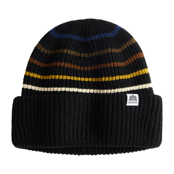 Autumn Retro Beanie Black