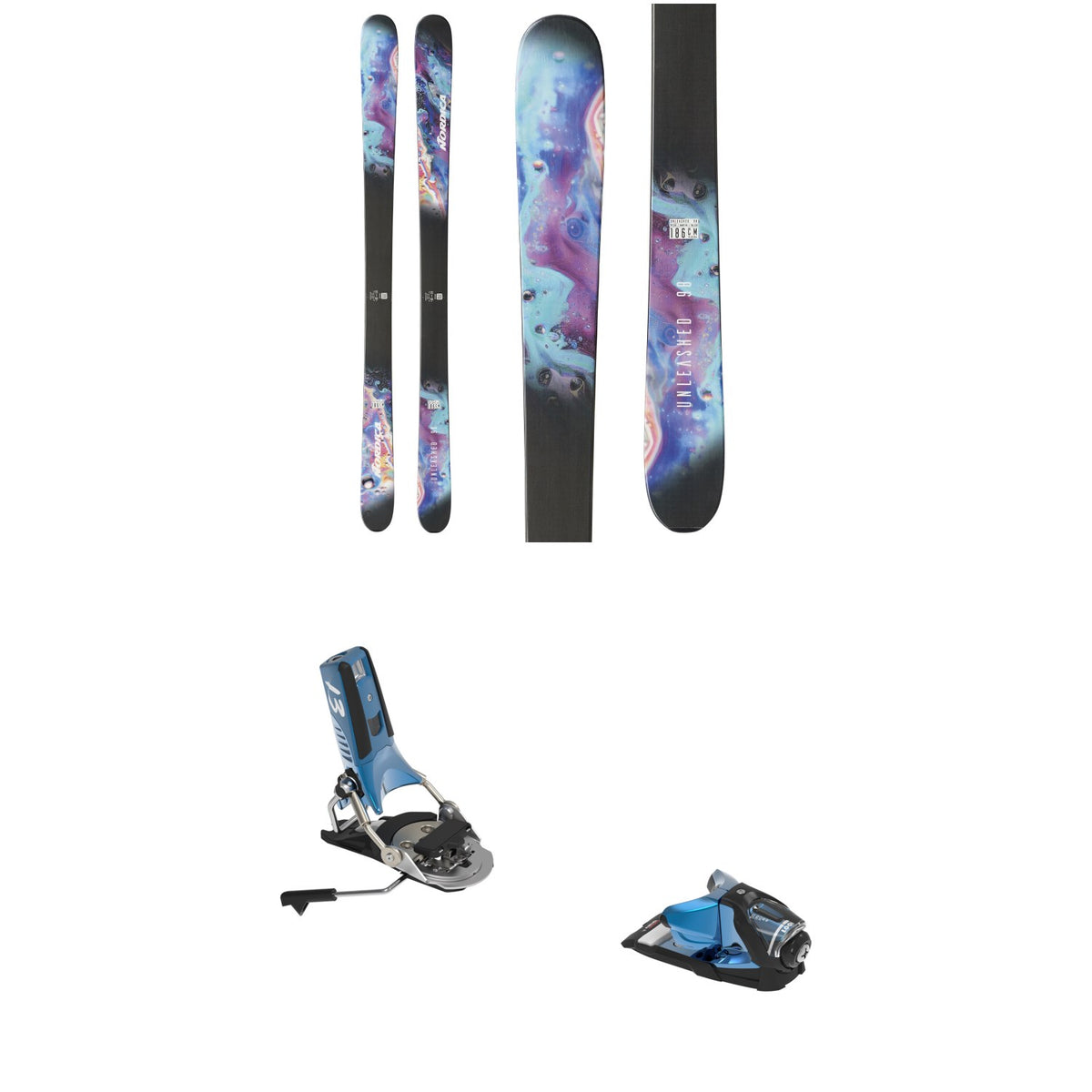 Nordica Unleashed 98 Skis + Look Pivot 2.0 13 GW Ski Bindings 2026