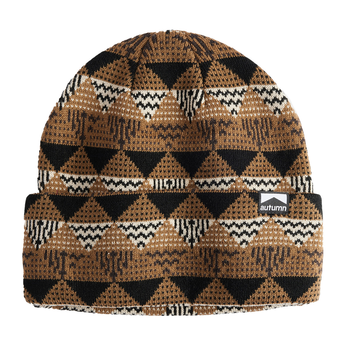 Autumn Landscape Beanie Light Brown