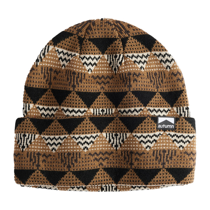 Autumn Landscape Beanie Light Brown