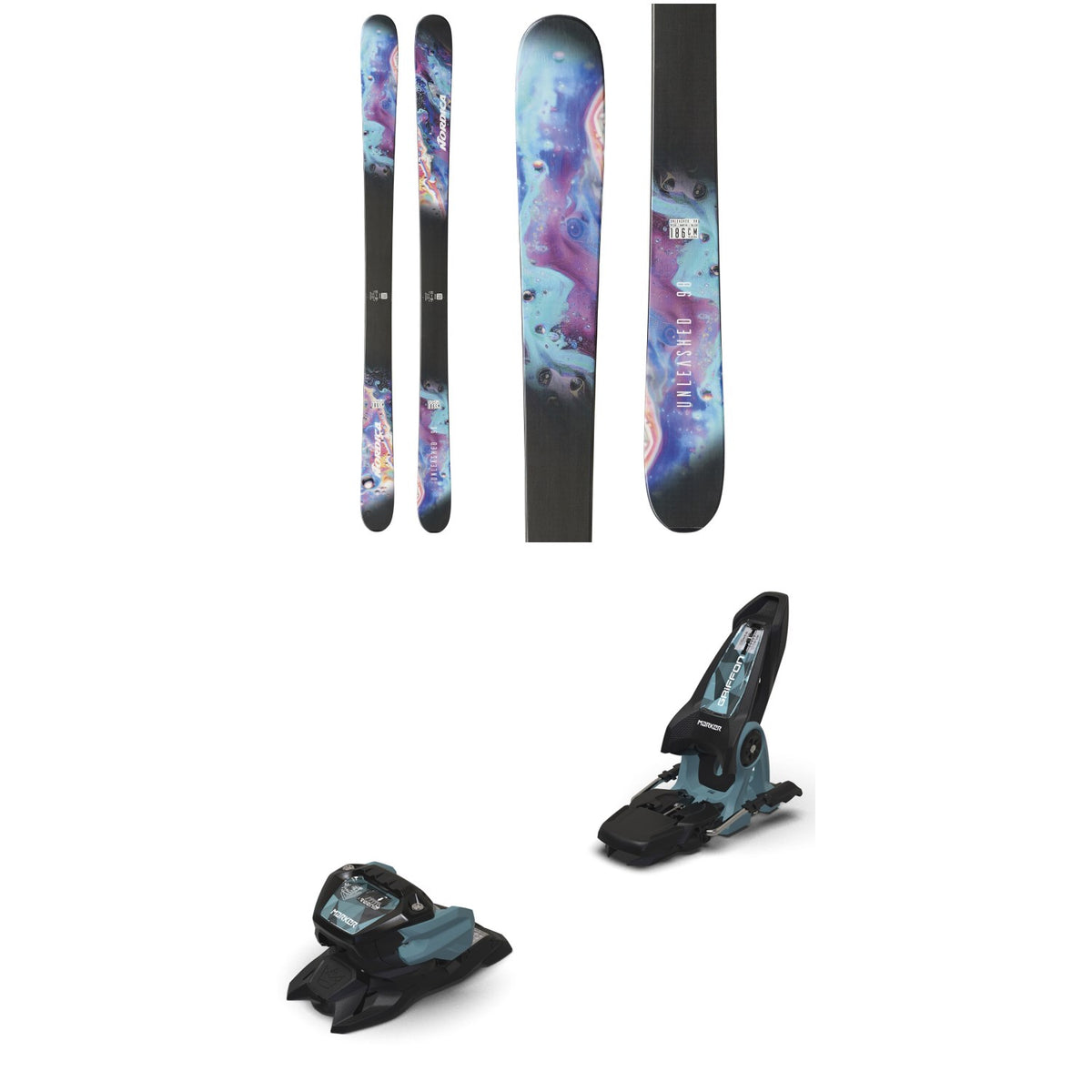 Nordica Unleashed 98 Skis + Marker Griffon 13 ID Ski Bindings 2026