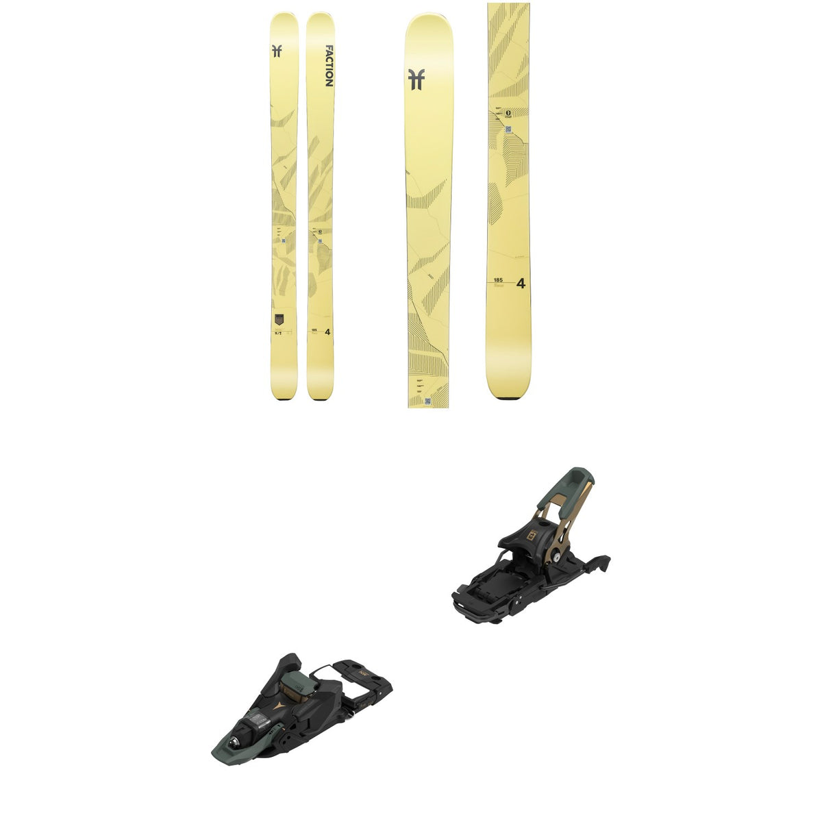 Faction Agent 4 Skis + Atomic Shift² 13 MNC Alpine Touring Ski Bindings
