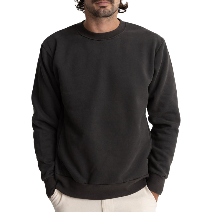 Rhythm Classic Fleece Crew - Men's Vintage Black