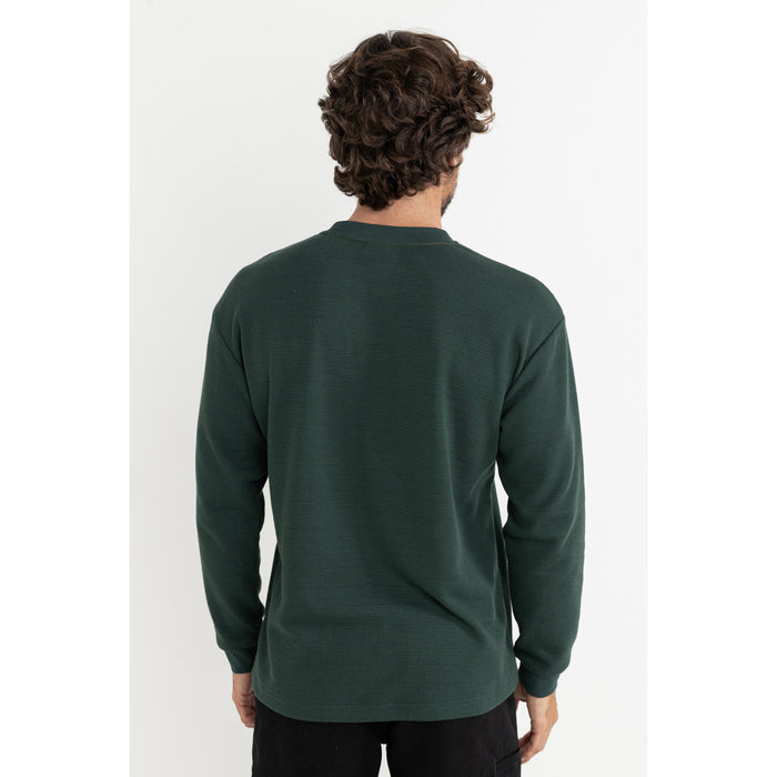 Rhythm Vintage Pocket Long-Sleeve Waffle T-Shirt - Men's Pine