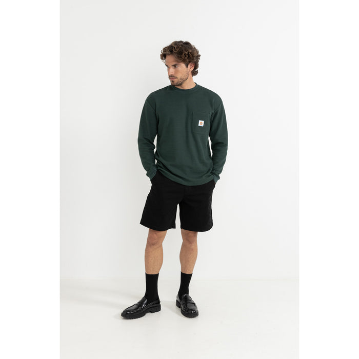 Rhythm Vintage Pocket Long-Sleeve Waffle T-Shirt - Men's Pine