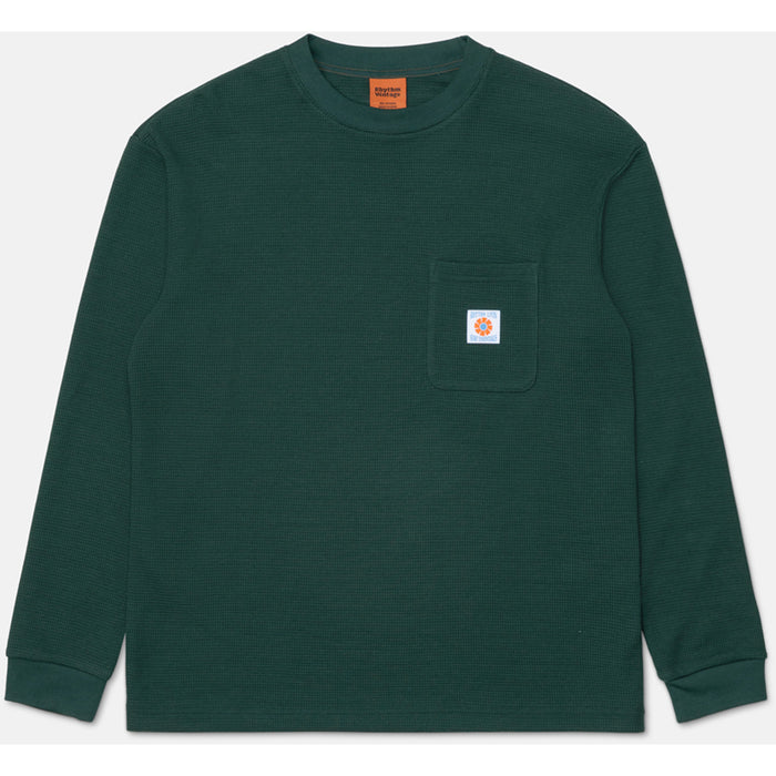 Rhythm Vintage Pocket Long-Sleeve Waffle T-Shirt - Men's Pine