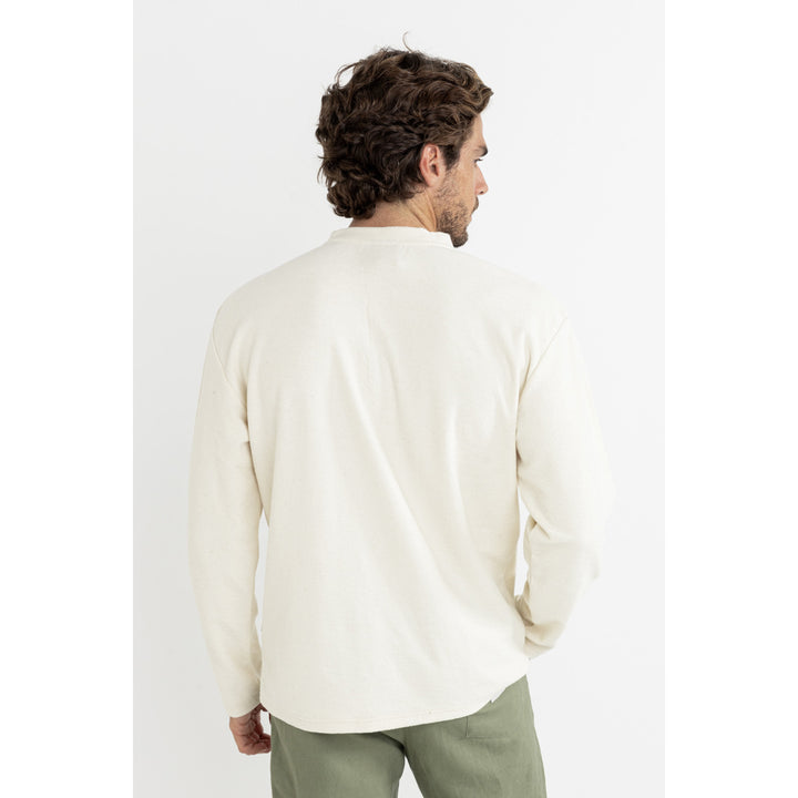 Rhythm Vintage Terry Long-Sleeve Henley T-Shirt - Men's Natural