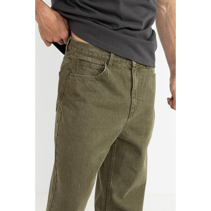 Rhythm Essential Jeans - Men's Washed Olive