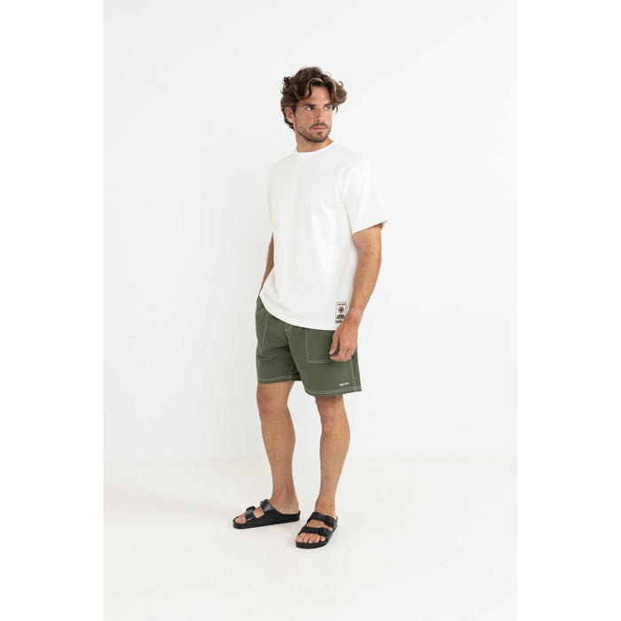 Rhythm Flagship Vintage Short-Sleeve T-Shirt - Men's Ecru