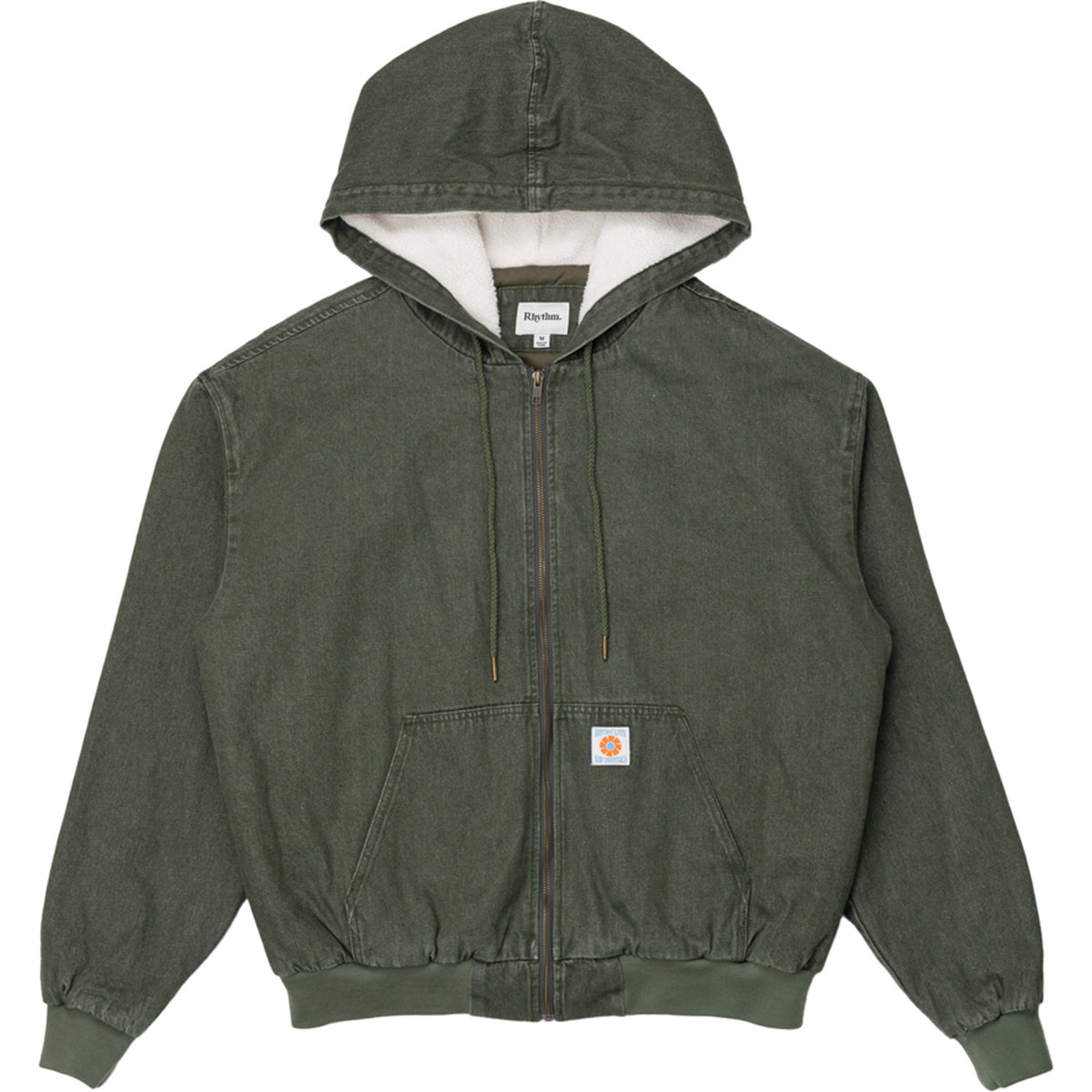 Rhythm Insulated Denim Work Jacket - Men's Washed Olive