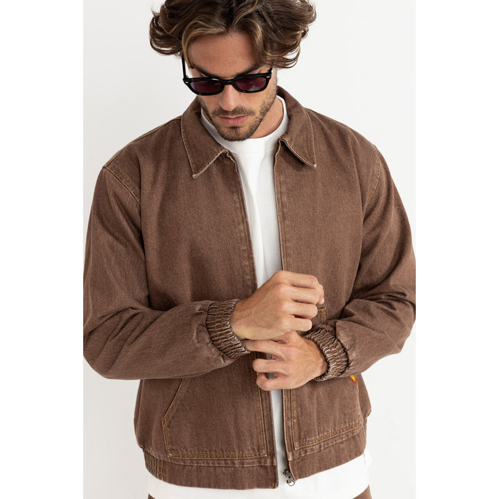 Rhythm Sundowner Denim Jacket - Men's Tobacco