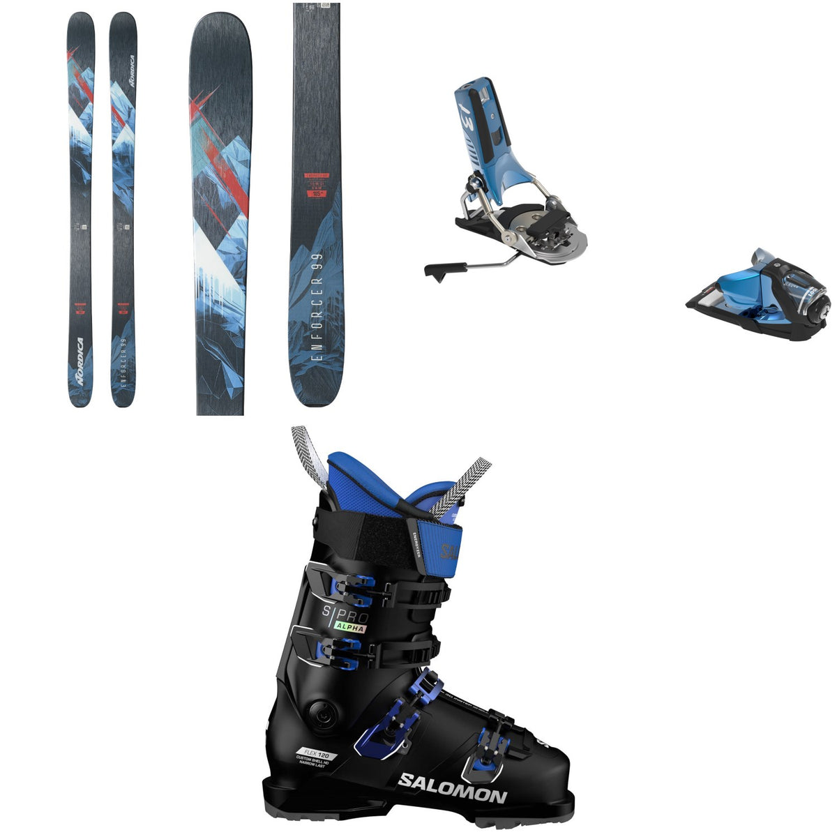 Nordica Enforcer 99 Skis + Look Pivot 2.0 13 GW Ski Bindings + Salomon S/Pro Alpha 120 GW Ski Boots 2026