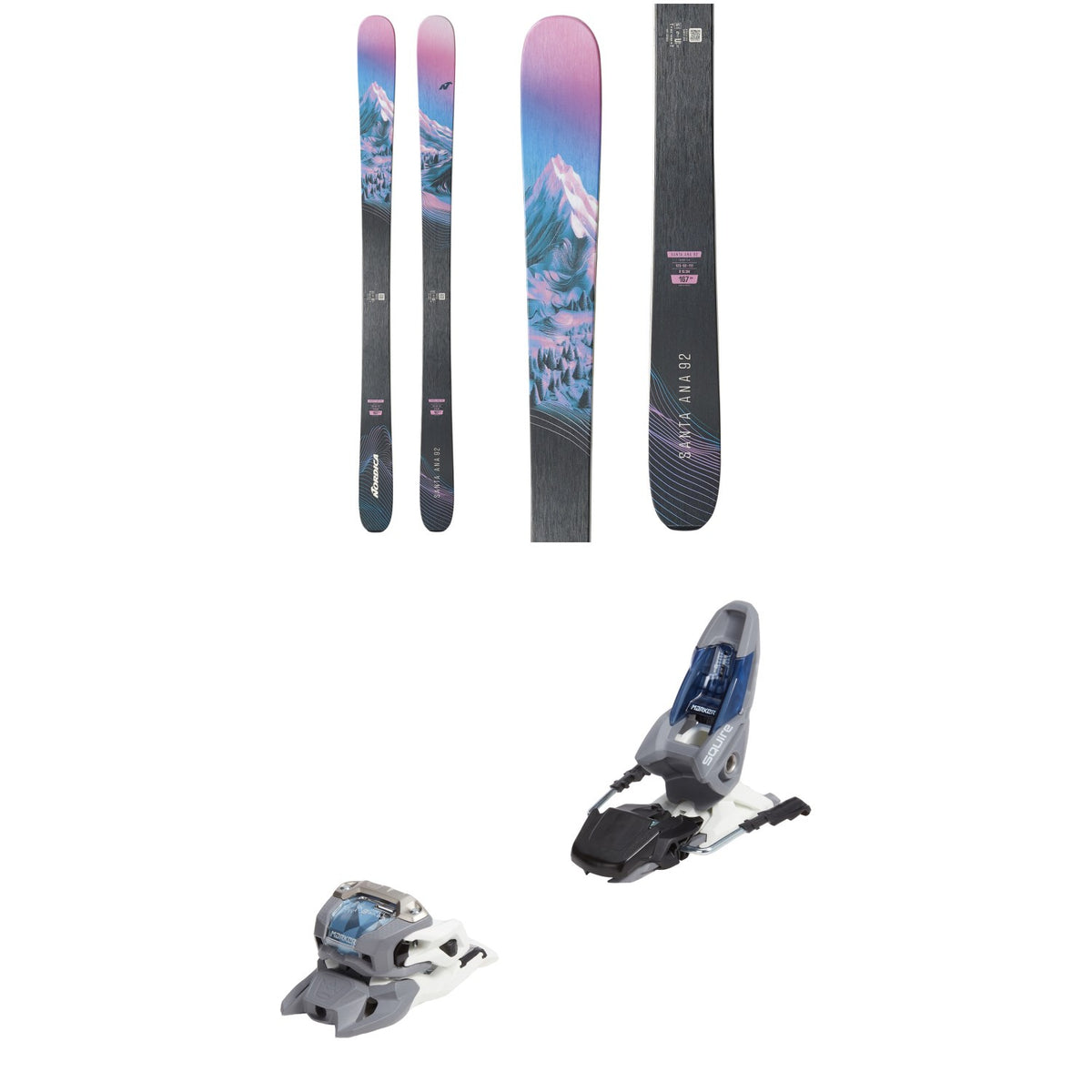 Nordica Santa Ana 92 Skis - Women's + Marker Squire 11 Ski Bindings 2026