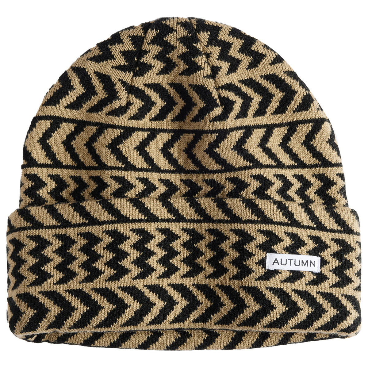 Autumn Chevron Beanie Chinchilla