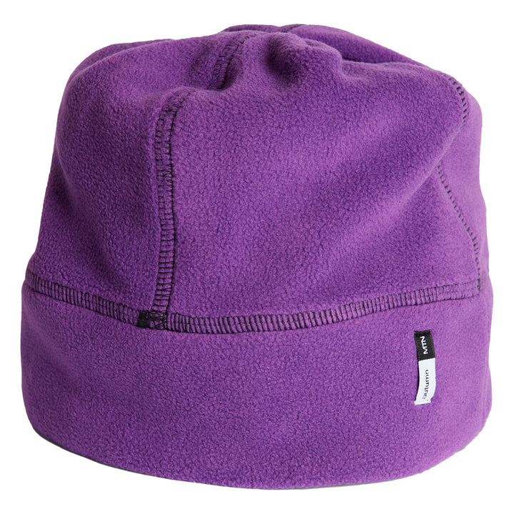 Autumn Inside Out Fleece Beanie Purple