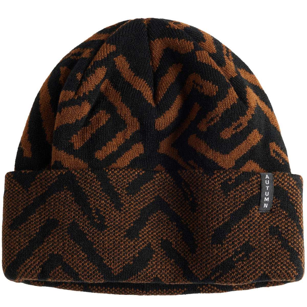 Autumn Geo Beanie Black