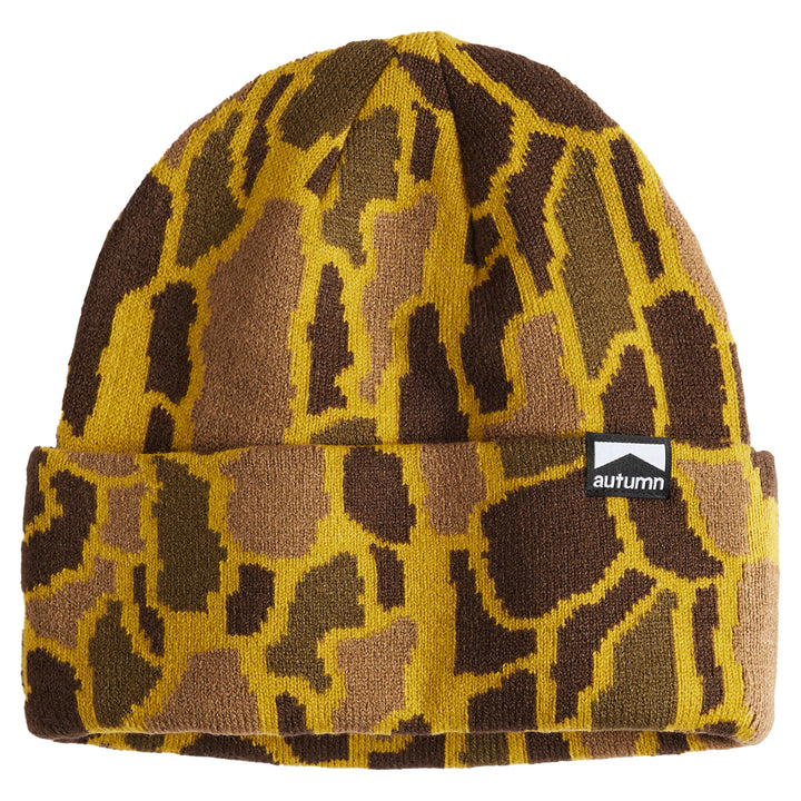 Autumn Treebark Beanie Stone