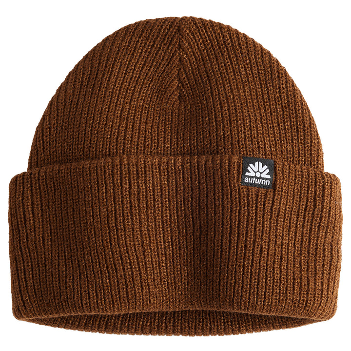 Autumn Simple Solid Beanie Brown