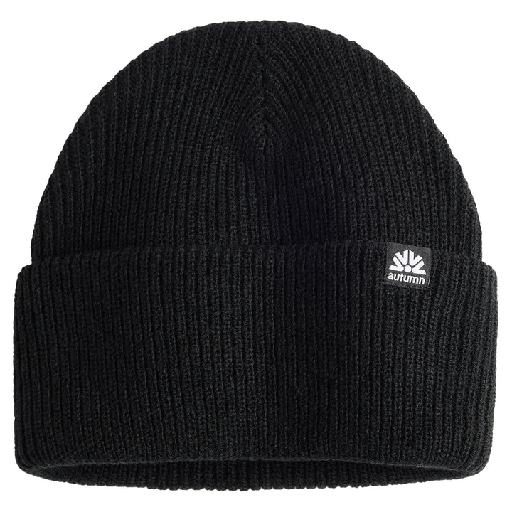Autumn Simple Solid Beanie Black