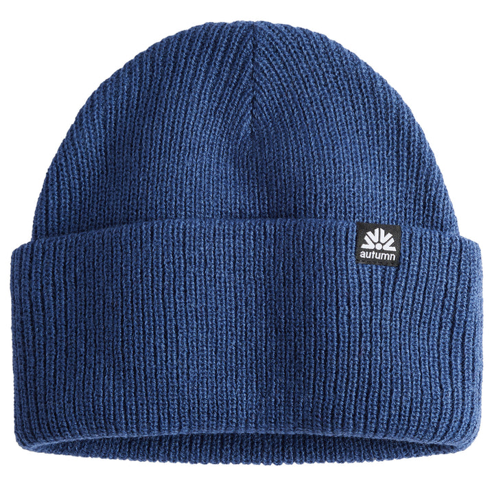 Autumn Simple Solid Beanie Deep Ocean